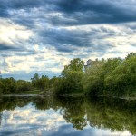 Пруд в усадьбе Знаменка