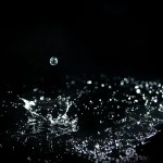 Капли воды в полёте