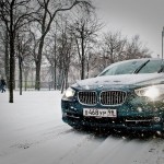 Тест драйв BMW 5 GT в снежных сугробах