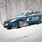 Тест драйв BMW 5 GT в снежных сугробах