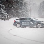 Тест драйв BMW 5 GT в снежных сугробах