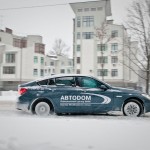 Тест драйв BMW 5 GT в снежных сугробах