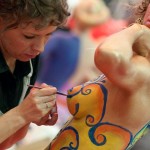 Бодиарт на фестивале "Невские берега 2010"