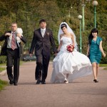 Молодожёны и свидетели