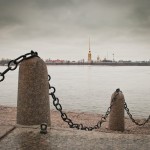 Серый город в граните