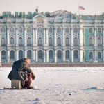 Рыбак у Эрмитажа